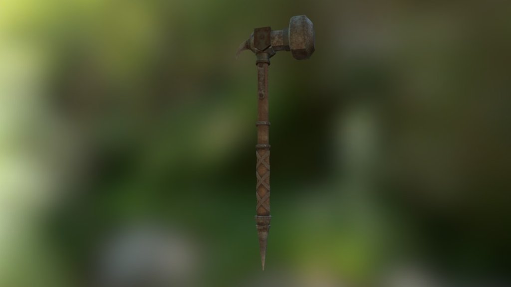 Iron Hammer 3D model by Jessica (JessH) [18bc9c8] Sketchfab