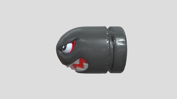 Bullet Bomber Bill - Mario 3D Model