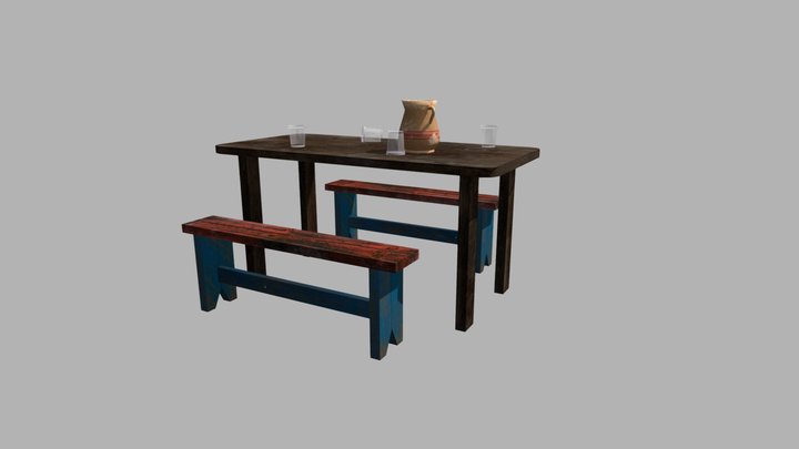 Grandma's House - 3 Simple props 3D Model