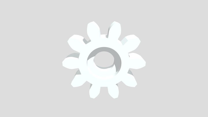 Gripper Zahnrad MG90S 3D Model