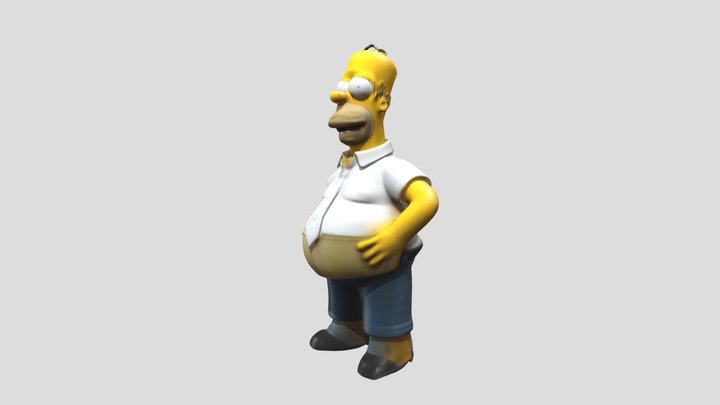 AI Homer Simpson 3D Model