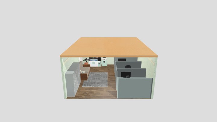 Office_night 3D Model