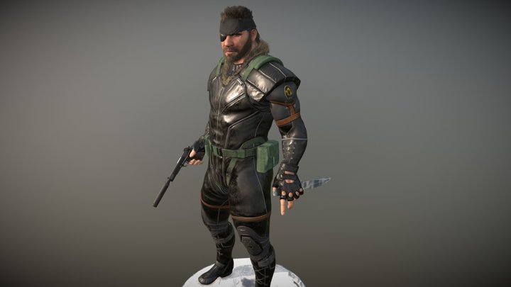 Big Boss Winter Sneaking Suit 3D Model