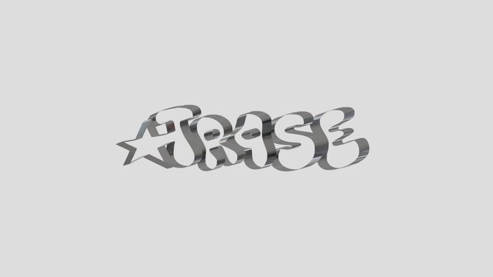 trase logo 1 chrome 3D Model