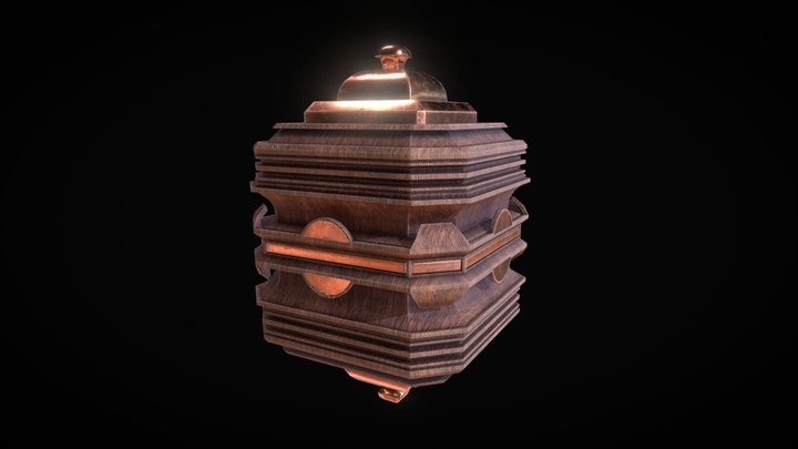 Wood Copper Figure 3D Model