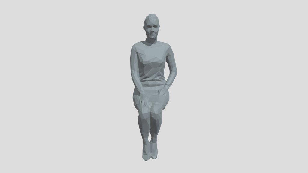 Lowpoly Female Sitting