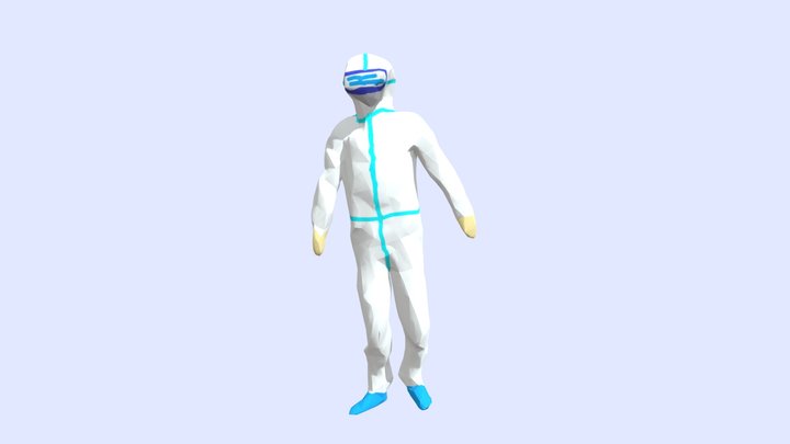 Wuhan Medical Stuff Dancing to Cheer Up Patients 3D Model