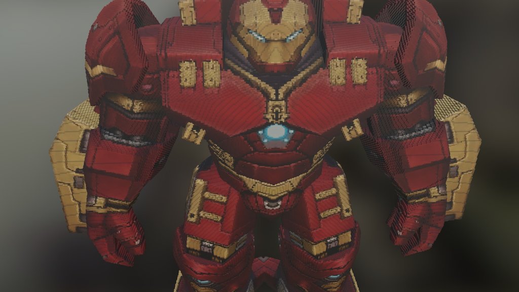 Minecraft 3D Model ~ Hulkbuster