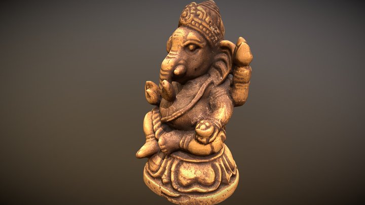 Ganesha Figurine - No. 3 3D Model