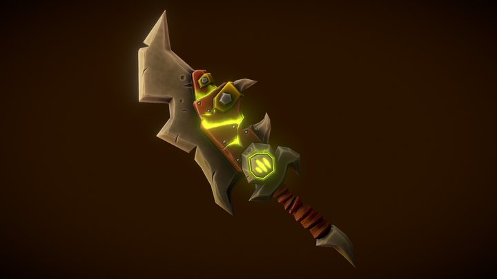 Stylized Goblin Dagger 3D Model