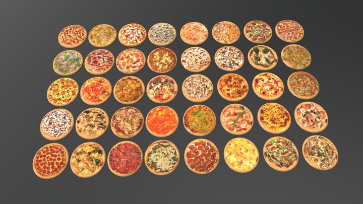 Pocolov Pizzas 3D Model