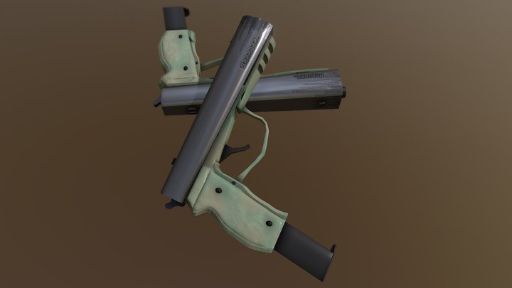 Fortnite Dual Machine Pistols 3D Model