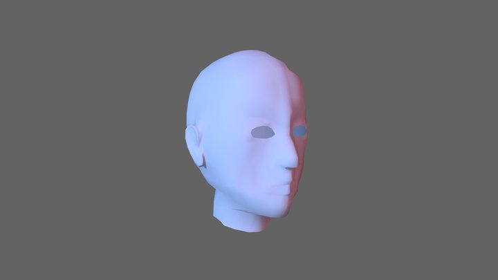 Human head. 3D Model