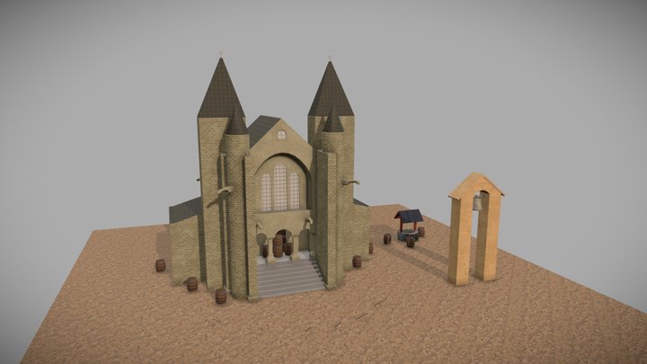 Abandoned Church 3D Model