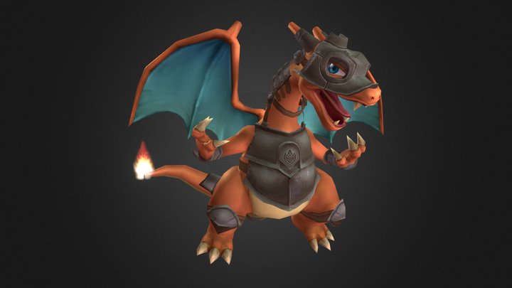 Armored Charizard 3D Model