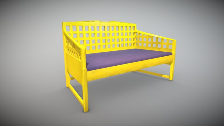 Dug-out Settle-MC/F/084 3D Model