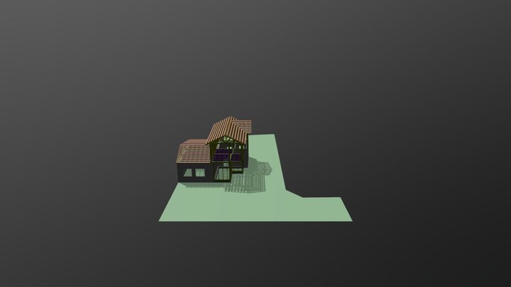 Айрат частный дом каркас (1) 3D Model