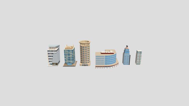 Commercial Buildings Volume 1 3D Model