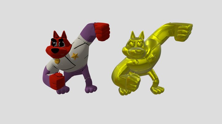 Рой и Золотой Рой (из крутиксов) 3D Model