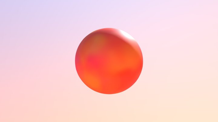 Sunset Sphere 3D Model