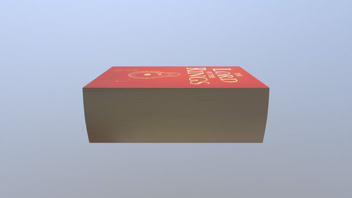 The Lord of The Rings Trilogy Paperback 3D Model
