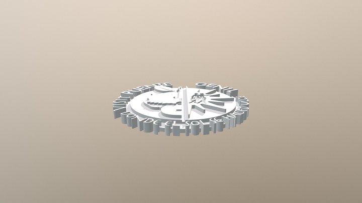Medalla de Media Maratón Puente Genil 3D Model
