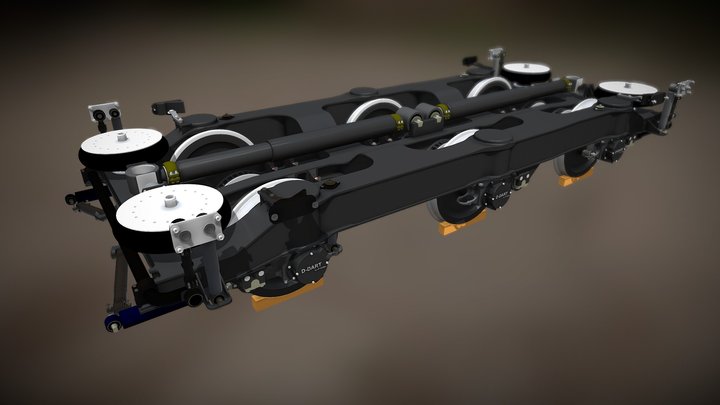 The D-DART bogie 3D Model