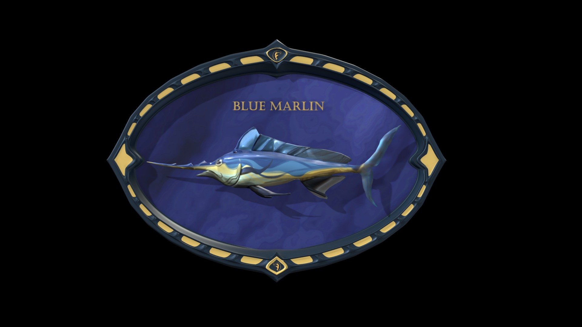 Blue Marlin trophy ( Not 3D official ) - 3D model by Maxaal [18d1be3