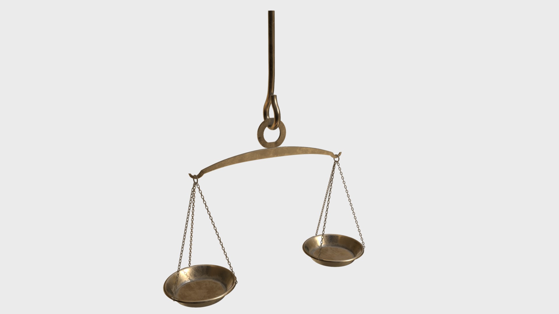 3D model Handheld balance scale - This is a 3D model of the Handheld balance scale. The 3D model is about a few scales with a long stick.