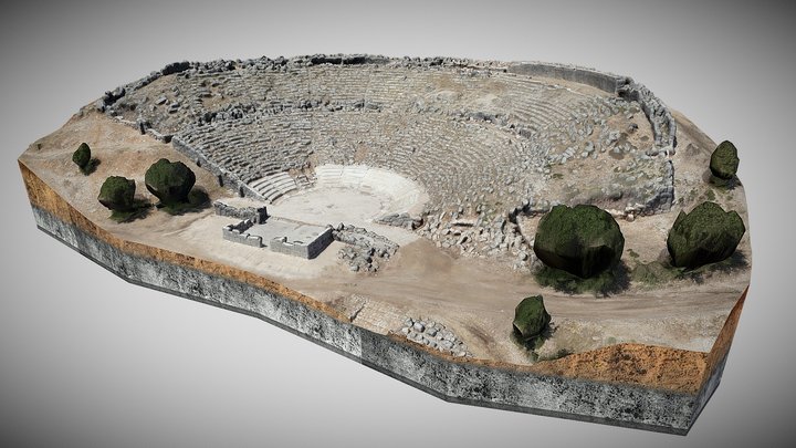 Ancient Theatre of Cassope 3D Model