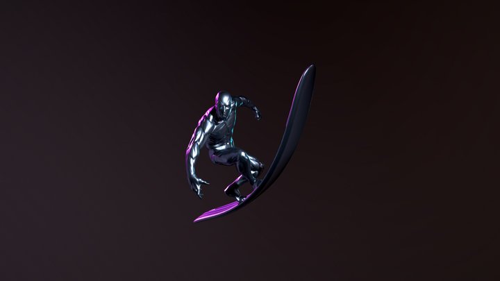 Silver Surfer 3D Model