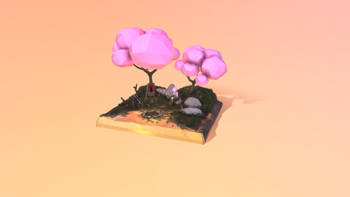 Rain Forest Environment 3D Model