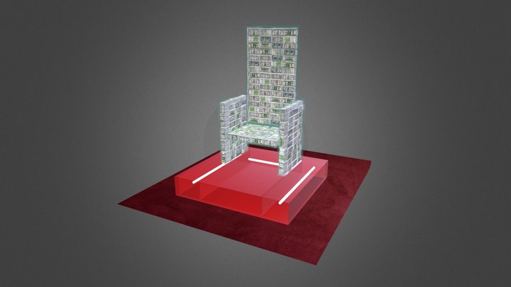 Money Throne 3D Model