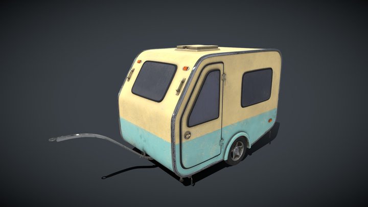 House on wheels 3D Model