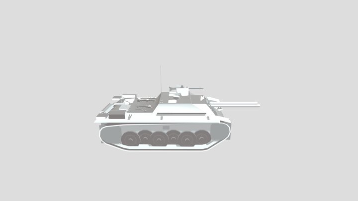 lowpoly E5 Rutscher e-5 for game mow:as2 3D Model