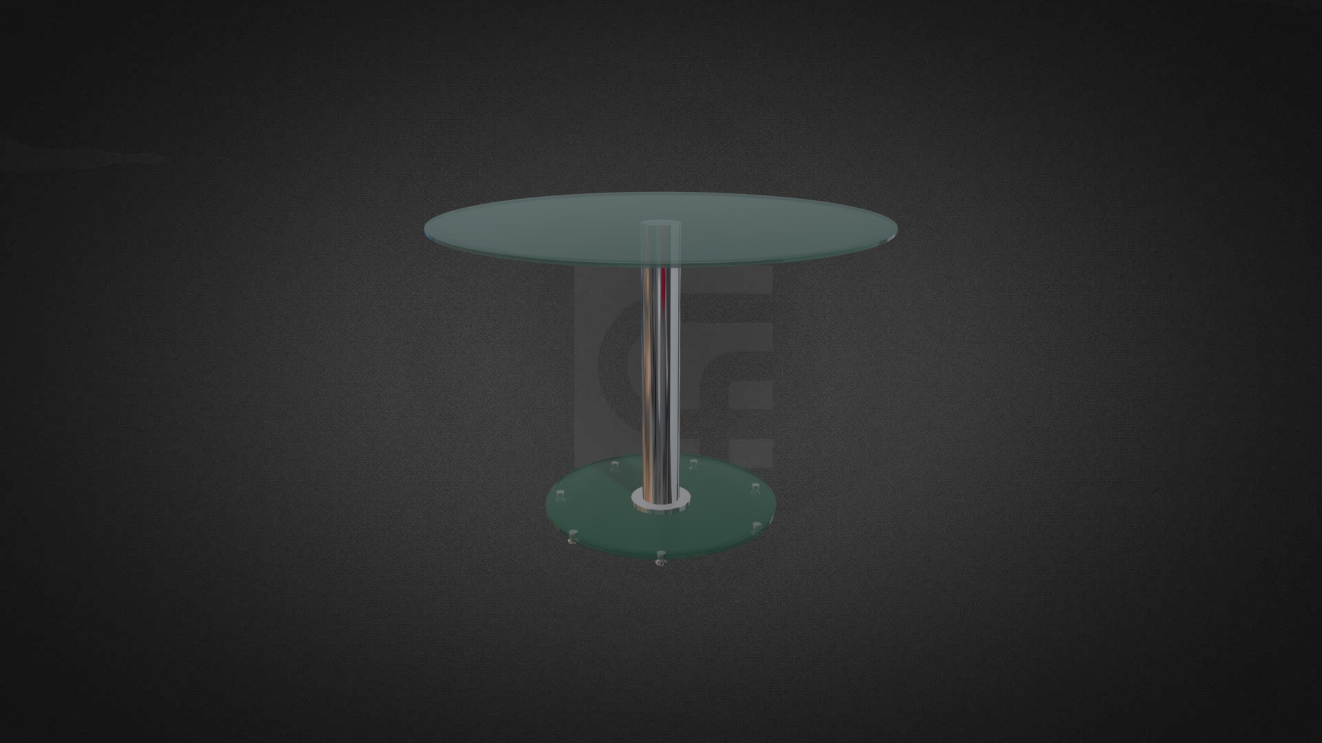 3D model Ice Glass Dining Hire - This is a 3D model of the Ice Glass Dining Hire. The 3D model is about a light bulb on a black background.