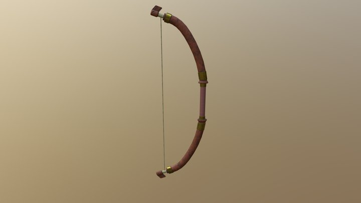 Native American Inspired Bow 3D Model
