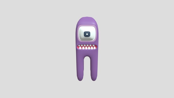 One Eyed Alien Creature 3D Model