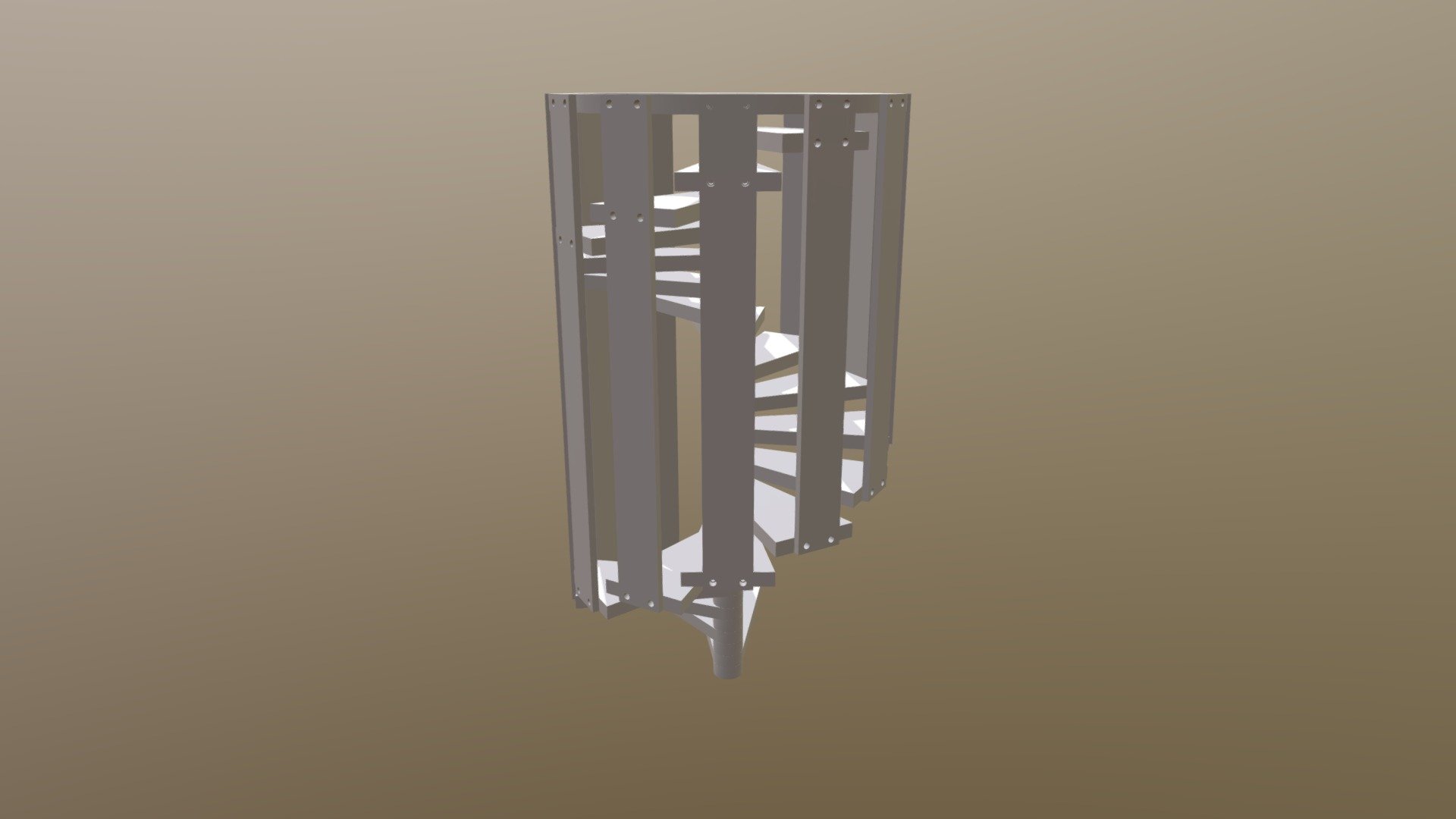 Spiral staircase for hamster house