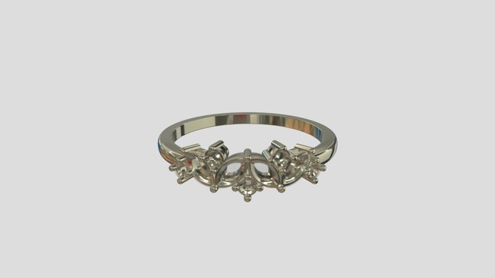 ADRG039 goldring wedding engagement luxury – Free 3D Model STL