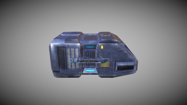 Sci-fi Crate 3D Model