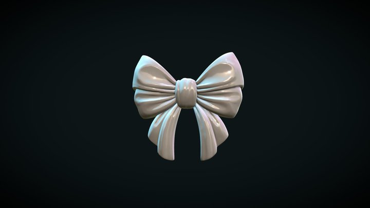 Bow Ribbon relief 3D Model
