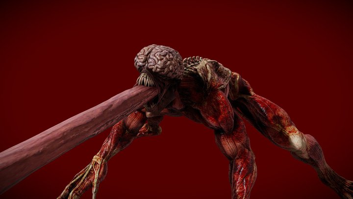 Resident Evil 2 Remake Licker 3D Model