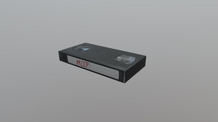 Be kind and rewind old VCR tape 3D Model