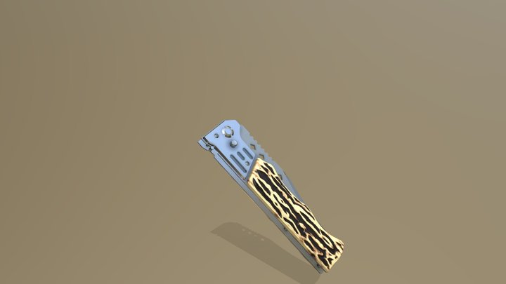 Pocket/Folding Knife Animation 3D Model
