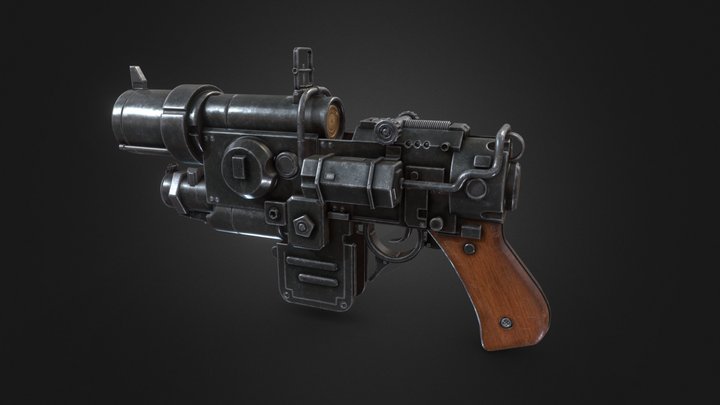 Kampfpistole 3D Model