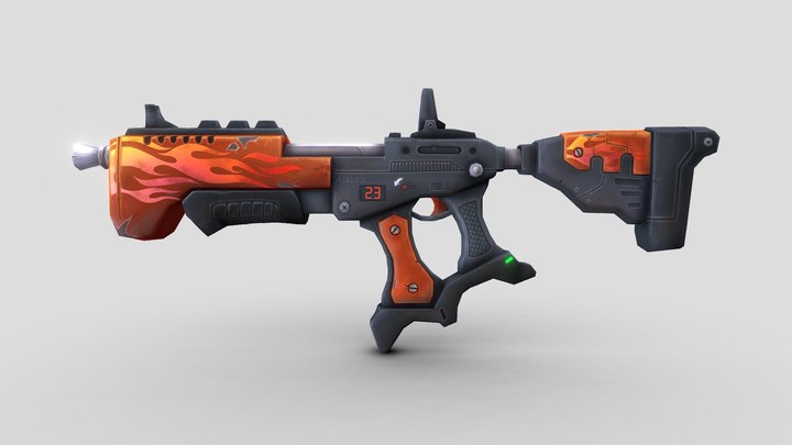 Assault Rifle 3D Model
