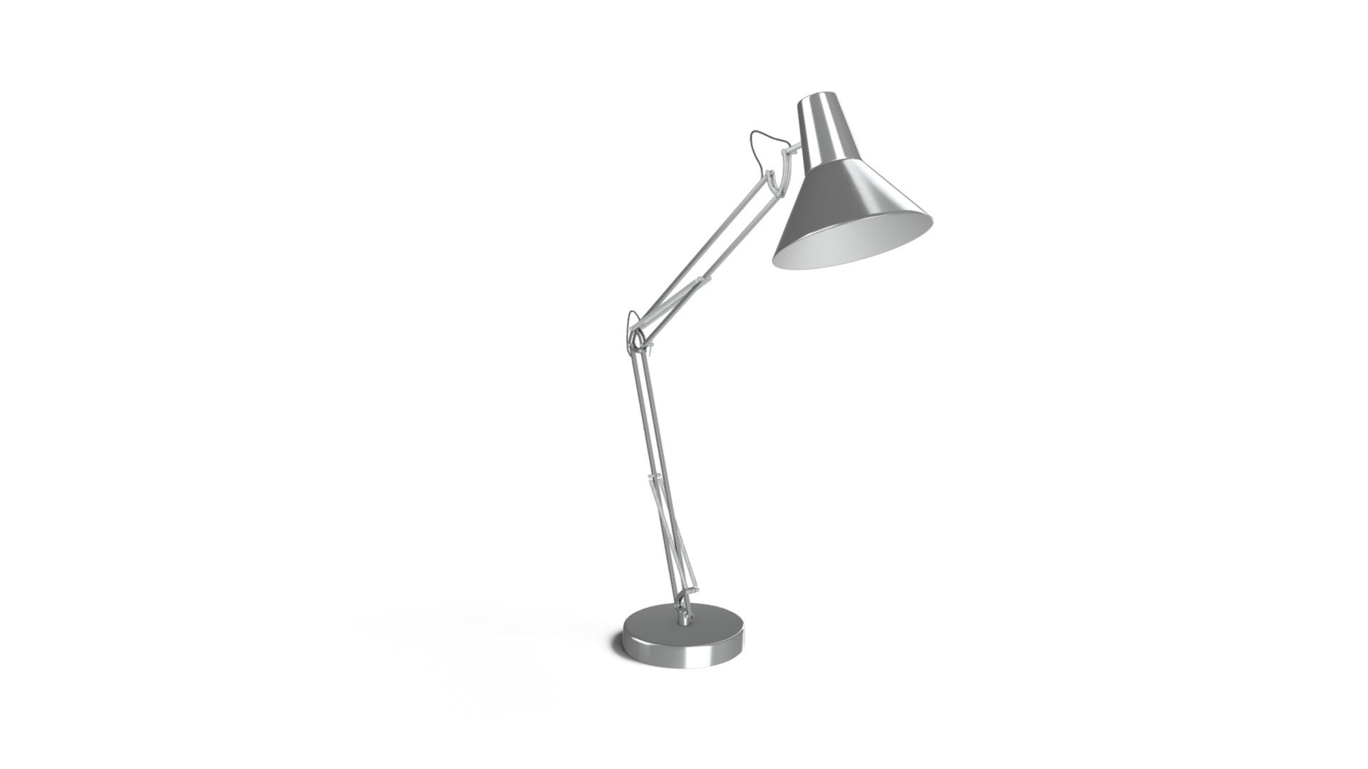 Bronx Giant Floor Lamp, Brushed Chrome