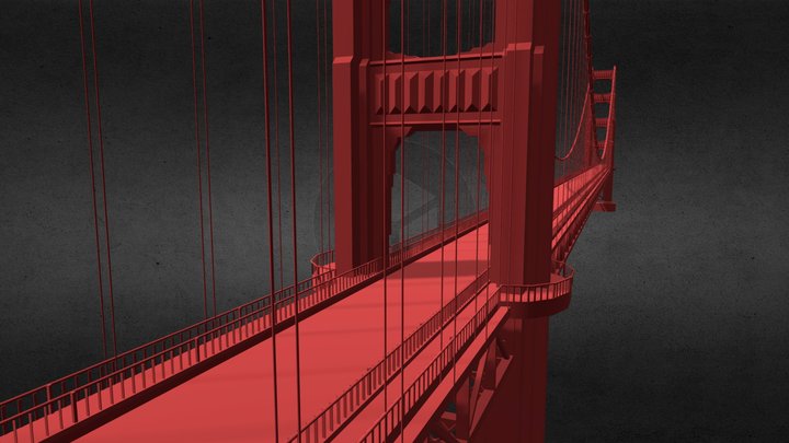 Golden Gate Bridge 3D Model
