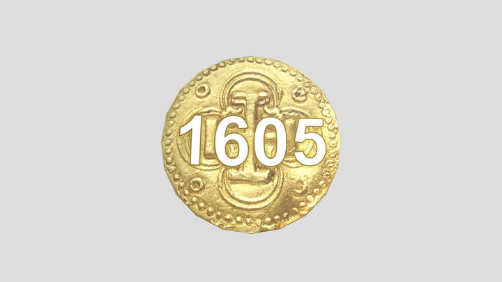 doblón de oro 1605 3D Model